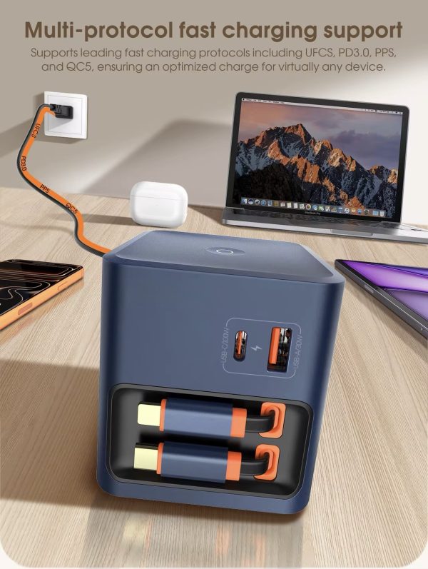 img_2610 Volt. Multi-Port Desktop Hub with Dual Retractable Cables