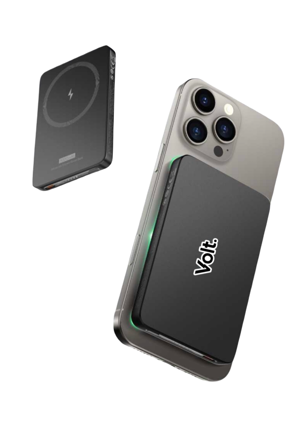 Volt. Magnetic Wireless Power Bank – Slim, Fast & Effortless Charging